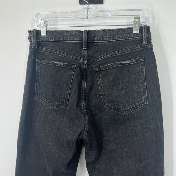 Abercrombie & Fitch The Skinny Jeans High Rise Black Distressed - Picture 6 of 8